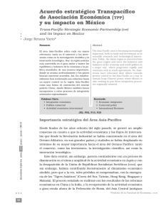(tpp) y su impacto en M&eacute;xico - Facultad de Econom&iacute;a