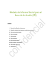 Modelo de Informe Social para el Área de Inclusión