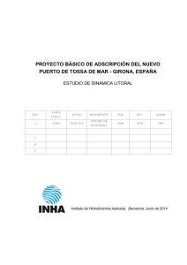 proyecto básico de adscripción del nuevo puerto de tossa de mar