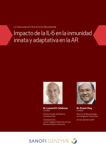 Impacto de la IL-6 en la inmunidad innata y adaptativa en la AR