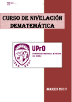 Cuaderno de Cursos Cortos Matemática 2017