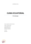 Clima ecuatorial Grupo B