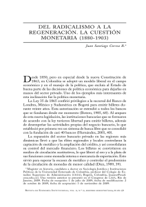del radicalismo a la regeneración. la cuestión monetaria (1880