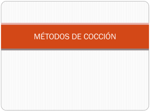 MÉTODOS DE COCCIÓN