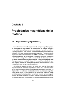 Capítulo 5 Propiedades magnéticas de la materia