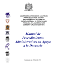 Manual de Procedimientos Administrativos en Apoyo a - Inicio