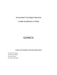 química - UTN - La Rioja - Universidad Tecnológica Nacional