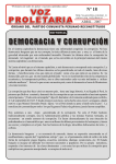 democracia y corrupción - partido comunista peruano reconstituido