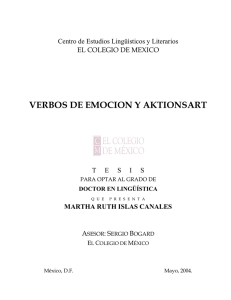 verbos de emocion y aktionsart