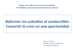 Reformar los subsidios al combustible: Convertir la crisis en una