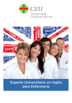 Experto Universitario en Inglés para Enfermería