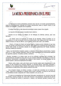 Música Prehispánica en el Perú