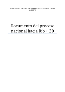 Documento del proceso nacional hacia Río + 20