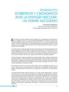 gobiernos y ciudadanos ante la energía nuclear.un debate necesario