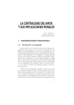 la centralidad del amor y sus implicaciones morales