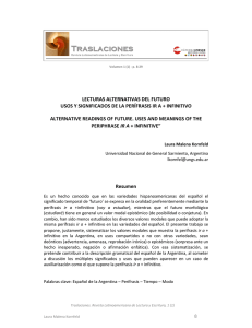 LECTURAS ALTERNATIVAS DEL FUTURO USOS Y