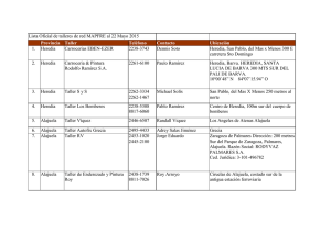 Lista Oficial de talleres de red MAPFRE al 22 Mayo 2015 Provincia