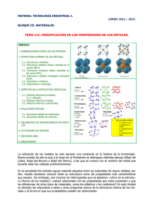 tin modificacion de las propiedades de los metales