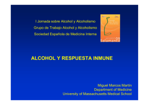 Alcohol y respuesta inmune - Sociedad Española de Medicina Interna