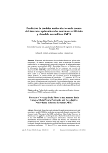 Predicción de caudales medios diarios en la cuenca del Amazonas