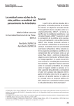 La amistad como núcleo de la vida política