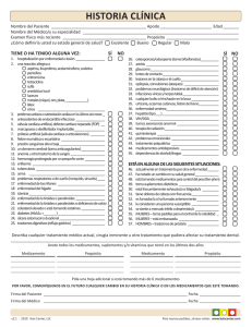 historia clínica - Eagle Valley Dental