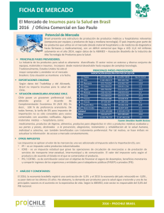FMP Insumos para la salud - Brasil 2016. Rev. Pedro S