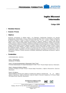 Descargar Programa - Poniente Formación