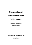 Consentimiento informado - Comité de Bioética de Cataluña
