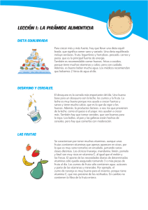 Lección 1: La pirámide alimenticia