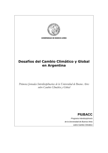 Desafíos del Cambio Climático y Global en Argentina PIUBACC