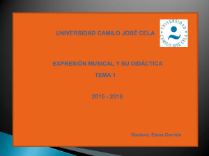 TEMA 1 Expresi¿«n Musical. Elena Carri¿«n