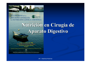 Nutrición en Cirugía de Aparato Digestivo
