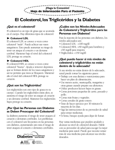 El Colesterol, los Triglicéridos y la Diabetes