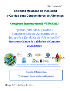 Congreso Internacional “CUCCAL” “Sobre Inocuidad