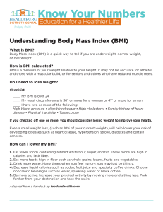 Know Your Numbers - Healdsburg District Hospital