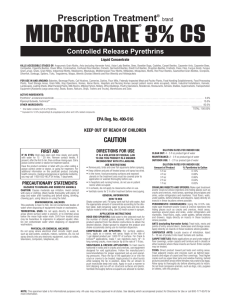 microcare 3% cs - Clark Pest Control