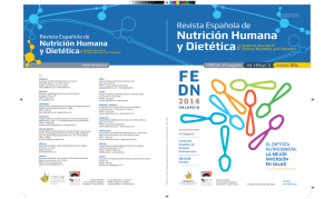 Vol 18 (Supl 1): 1-118 - Revista Española de Nutrición Humana y