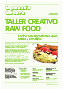 taller creativo raw food