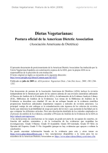 Dietas Vegetarianas - Vegetarianismo.net