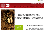 Investigación en Agricultura Ecológica