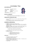 Curriculum Vitae - UNIÓN ESPAÑOLA DE FORMACIÓN DE ARTE