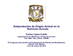 Subproductos de Origen Animal en la Nutrición Avícola