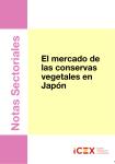 El Mercado de las Conservas Vegetales en Japon