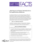 Introduccion a los suplementos dieteticos