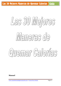 Las 30 Mejores Maneras de Quemar Calorías