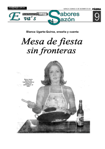 Mesa de Fiestas sin Frontera, Revista Eva´s, Diario El Siglo