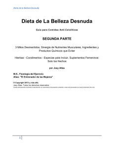 Dieta Belleza Desnuda - Cuerpo Sin Celulitis