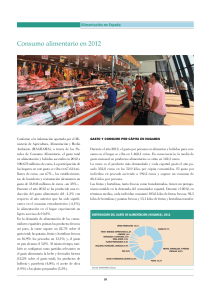 Consumo alimentario en 2012 - mercasa