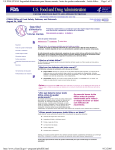 Page 1 of 2 US FDA/CFSAN Seguridad alimentaria para futuras